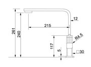 Смеситель Franke Quantum хром фото 3 в Новосибирске
