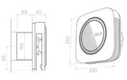 Воздухоочиститель Elica SNAP Wi-Fi BLACK фото 3 в Новосибирске