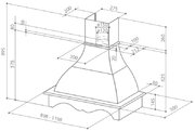 Вытяжка Faber WEST 90 Spatolato SC H-EP корпус венецианская штукатурка фото 3 в Новосибирске