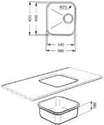 Мойка Смег UM34RA2 фото 2 в Новосибирске Мойка Smeg UM34RA2 фото 2 в Новосибирске
