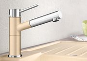 Смеситель Бланко Alta-S compact chrome/Silgranit шампань фото 3 в Новосибирске Смеситель Blanco Alta-S compact chrome/Silgranit шампань фото 3 в Новосибирске