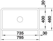 Мойка BLANCO VILLAE Single глянцевый белый фото 4 в Новосибирске Мойка BLANCO VILLAE Single глянцевый белый фото 4 в Новосибирске