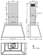 Вытяжка Falmec TIME 115 INOX фото 3 в Новосибирске