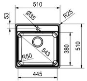 Мойка Franke BCX 610-51 TL сталь фото 2 в Новосибирске