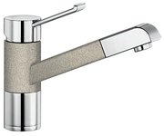 Смеситель Бланко Zenos-S chrome/Silgranit песочный фото в Новосибирске Смеситель Blanco Zenos-S chrome/Silgranit песочный фото в Новосибирске