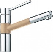 Смеситель Franke Landy 350 выдвижной шланг хром/бежевый