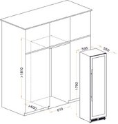 Винный шкаф Meyvel MV98-KST3 Узкий (Slim) фото 4 в Новосибирске