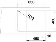 Мойка BLANCO ELON 45 S Silgranit черный, клапан-автомат фото 3 в Новосибирске Мойка BLANCO ELON 45 S Silgranit черный, клапан-автомат фото 3 в Новосибирске