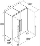 Холодильник Side-by-Side Liebherr SBS 7222 Comfort NoFrost фото 4 в Новосибирске