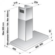 Вытяжка Korting KHC 9957 X фото 4 в Новосибирске