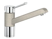 Смеситель Бланко Zenos chrome/Silgranit песочный фото в Новосибирске Смеситель Blanco Zenos chrome/Silgranit песочный фото в Новосибирске