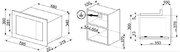 Встраиваемая микроволновая печь Smeg FMI320X2 фото 3 в Новосибирске