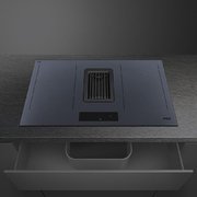 Индукционная варочная панель со встроенной вытяжкой Smeg HOBD182DG фото 3 в Новосибирске