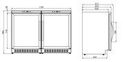 Винный шкаф Dometic B68G Double Basic фото 3 в Новосибирске