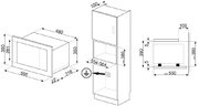 Встраиваемая микроволновая печь Smeg FMI320X2 фото 4 в Новосибирске