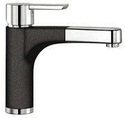 Смеситель Бланко Pylos-S chrome/Silgranit антрацит фото в Новосибирске Смеситель Blanco Pylos-S chrome/Silgranit антрацит фото в Новосибирске