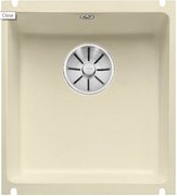 Мойка Бланко SUBLINE 375-U керамика отводная арматура InFino® жасмин фото в Новосибирске Мойка Blanco SUBLINE 375-U керамика отводная арматура InFino® жасмин фото в Новосибирске