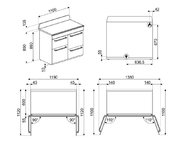 Варочный центр Smeg TR4110GR фото 4 в Новосибирске