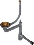 Арматура для одночашевых моек с круглым переливом Omoikiri WK-1-CL-R AB фото в Новосибирске