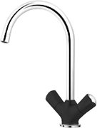 Смеситель Бланко Amona chrome/silgranit антрацит фото в Новосибирске Смеситель Blanco Amona chrome/silgranit антрацит фото в Новосибирске