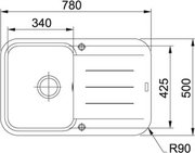 Мойка Франке PBG 611-78 бежевый фото 2 в Новосибирске Мойка Franke PBG 611-78 бежевый фото 2 в Новосибирске