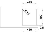 Мойка BLANCO NAYA 45 Silgranit антрацит фото 3 в Новосибирске