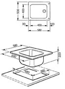 Мойка Смег VS45P3N фото 4 в Новосибирске Мойка Smeg VS45P3N фото 4 в Новосибирске