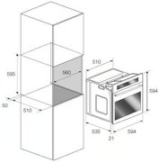 Духовой шкаф Fulgor Milano FQO 6010 P MT X фото 2 в Новосибирске