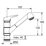Смеситель Franke 470-1 оптика титана фото 2 в Новосибирске