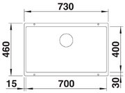 Мойка Blanco ROTAN 700-U Silgranit белый фото 3 в Новосибирске
