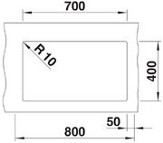 Мойка Blanco ROTAN 700-U Silgranit алюметаллик фото 4 в Новосибирске