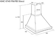 Вытяжка Korting KHC 6740 RB Wood фото 2 в Новосибирске