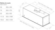 Встраиваемая вытяжка Pando EVO/580.11 INOX V.850 SEC фото 2 в Новосибирске