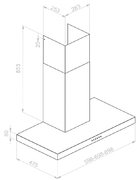 Вытяжка Pando P-823N/60 IX V.850 ECO SEC PLUS фото 3 в Новосибирске