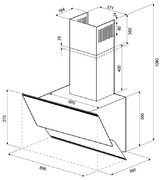 Вытяжка Krona IRIDA 900 white sensor фото 3 в Новосибирске
