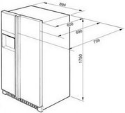 Холодильник Smeg SS55PNL3 фото 3 в Новосибирске