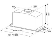 Встраиваемая вытяжка Bertazzoni KIN52MOD1XC фото 4 в Новосибирске