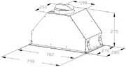 Встраиваемая вытяжка Korting KHI 9828 GN фото 3 в Новосибирске