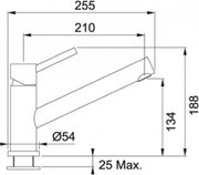 Смеситель Franke Taros нержавеющая сталь фото 2 в Новосибирске