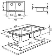Мойка Смег LL862 фото 2 в Новосибирске Мойка Smeg LL862 фото 2 в Новосибирске