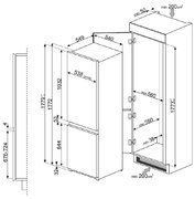 Холодильник Smeg C7280NEP фото 4 в Новосибирске