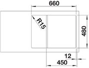 Мойка BLANCO ZIA 45 S Compact Silgranit белый фото 4 в Новосибирске