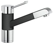Смеситель Бланко Zenos-S chrome/Silgranit антрацит фото в Новосибирске Смеситель Blanco Zenos-S chrome/Silgranit антрацит фото в Новосибирске