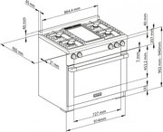 Комбинированная плита Miele HR 1936 G (серия Range Cooker) фото 3 в Новосибирске