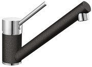 Смеситель Бланко Antas chrome/Silgranit антрацит фото в Новосибирске Смеситель Blanco Antas chrome/Silgranit антрацит фото в Новосибирске
