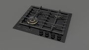 Газовая варочная панель Fulgor Milano FCLH 604 G T WK BK фото 3 в Новосибирске