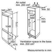 Встраиваемый двухкамерный холодильник Bosch KIV 38V20 RU фото 2 в Новосибирске