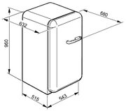 Холодильник Smeg FAB10LNE фото 4 в Новосибирске