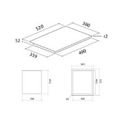 Варочная панель FALMEC PIANO INDUZIONE 2 ZONE фото 3 в Новосибирске
