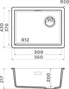 Мойка Omoikiri Kata 56-U/I Side GR фото 4 в Новосибирске